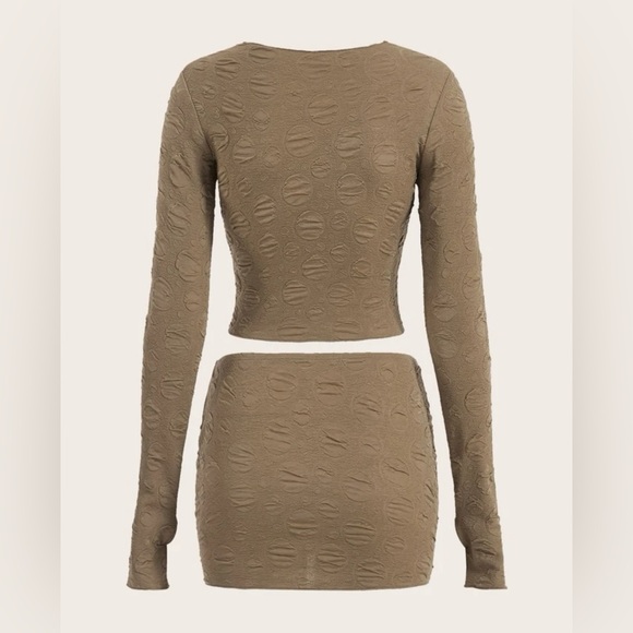 2 piece khakis skirt set - Picture 1 of 2